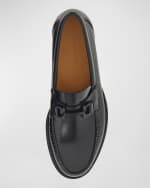 Image 3 of 5: Ferragamo Men's Fort Moccasin Bit Loafers