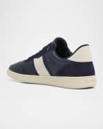 Image 3 of 6: Ferragamo Men's Achille 1 Leather Low-Top Sneakers