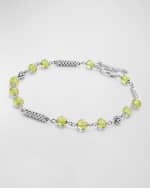 Image 4 of 4: LAGOS Caviar Icon Sterling Silver & Peridot Bracelet