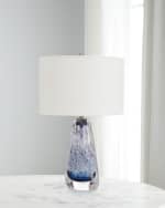 Image 1 of 2: John-Richard Collection Sapphire Blue Art Glass Table Lamp