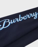 Image 2 of 4: Burberry Boy's Sutton Scripted Logo-Print Joggers, Size 4-14