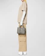 Image 3 of 7: Marc Jacobs The Monogram Leather Small Tote Bag