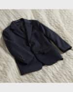 Image 5 of 5: Ralph Lauren Childrenswear Boy's Tailored Wool Twill Two-Piece Suit, Size 5-7