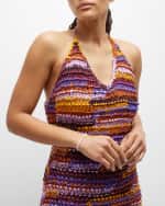 Image 5 of 5: Sydney Evan 14K Yellow Gold Scallop Edge Pave Rondelle and Mother-of-Pearl Bracelet