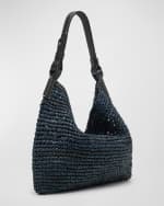 Image 4 of 6: Proenza Schouler White Label Minetta Raffia Shoulder Bag