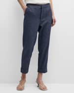 Image 2 of 6: Brochu Walker Westport Cropped Metallic Shimmer Pants