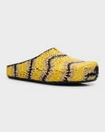 Image 5 of 6: Marni Men's Fussbet Sabot Raffia Clogs