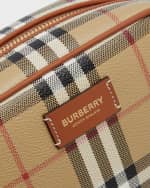 Image 5 of 5: Burberry Small Check Zip Cosmetic Pouch Bag