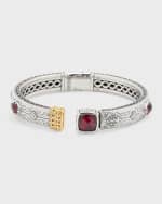 Image 1 of 5: Konstantino Sterling Silver and 18K Gold Corundum Hinge Bracelet