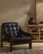 Image 3 of 5: Four Hands Halston Leather Sling Chair