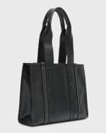 Image 4 of 6: Chloe Woody Medium Tote Bag in Leather