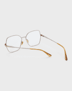 Image 2 of 5: TOM FORD Blue Blocking Two-Tone Metal Butterly Glasses