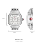 Image 3 of 5: MICHELE 29mm Meggie Diamond Dial and Mother-of-Pearl Watch, Two-Tone