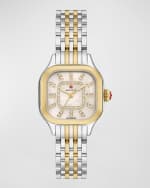 Image 1 of 5: MICHELE 29mm Meggie Diamond Dial and Mother-of-Pearl Watch, Two-Tone