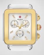 Image 4 of 4: MICHELE Deco Sport Two-Tone Silicone Strap Watch