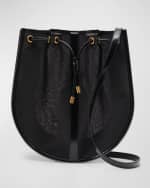 Image 1 of 6: Saint Laurent Daryl Shoulder Bag in Mesh and Patent Leather