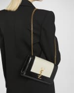 Image 3 of 6: Saint Laurent Kate Small YSL Crossbody Bag in Smooth Leather