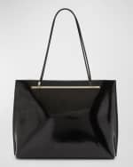 Image 1 of 6: Saint Laurent Suzanne Shopping Tote Bag in Patent Leather