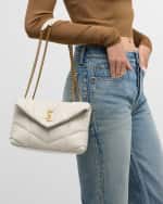 Image 2 of 6: Saint Laurent Lou Puffer Toy YSL Shoulder Bag in Quilted Leather