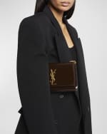 Image 3 of 6: Saint Laurent Kate Small YSL Crossbody Bag in Patent Leather