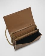 Image 5 of 6: Saint Laurent Cassandre YSL Wallet on Chain in Quilted Smooth Leather