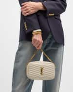 Image 3 of 6: Saint Laurent Lou Mini YSL Camera Bag in Smooth Quilted Leather