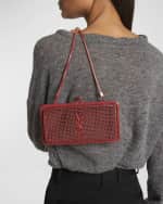 Image 3 of 6: Saint Laurent YSL Monogram Evening Cage Crossbody Bag in Metal