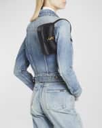 Image 2 of 6: Saint Laurent Le 5 A 7 Mini YSL Shoulder Bag in Satin