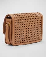 Image 4 of 6: Saint Laurent Solferino Medium YSL Crossbody Bag in Cane Work Leather