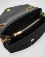 Image 5 of 6: Saint Laurent Loulou Small YSL Shoulder Bag in Quilted Fabric