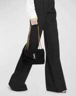 Image 3 of 6: Saint Laurent Loulou Small YSL Shoulder Bag in Quilted Fabric