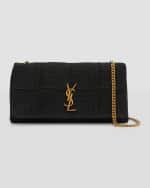 Image 1 of 6: Saint Laurent Jamie Medium YSL Shoulder Bag in Quilted Satin