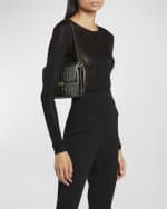 Image 2 of 6: Saint Laurent Le Maillon Shoulder Bag in Quilted Smooth Leather