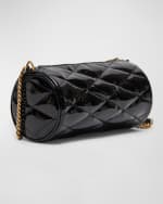 Image 4 of 6: Saint Laurent Sade Mini YSL Tube Shoulder Bag in Quilted Patent Leather