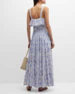 Image 4 of 6: PAIGE Tevin Floral Tiered Maxi Dress