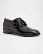 Image 5 of 6: Christian Louboutin Men's Chambeliss Patent Leather Derby Shoes