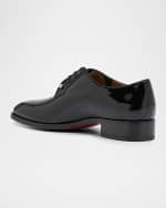 Image 3 of 6: Christian Louboutin Men's Chambeliss Patent Leather Derby Shoes