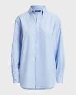 Image 2 of 5: Polo Ralph Lauren Oversized Cotton Poplin Shirt