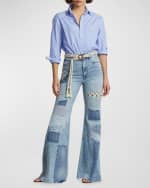 Image 4 of 5: Polo Ralph Lauren Oversized Cotton Poplin Shirt