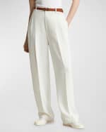 Image 3 of 6: Polo Ralph Lauren Straight-Leg Pleated Pants