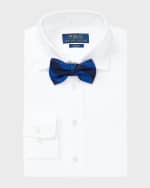 Image 6 of 6: Ralph Lauren Childrenswear Boy's Poplin Embroidered Dress Shirt, Size 8-18