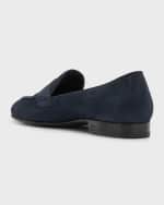 Image 3 of 6: Brioni Men's Leather Penny Loafers