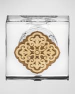 Image 2 of 2: Vista Alegre Whiskey Decanter With Golden Rooster