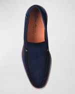 Image 5 of 5: Santoni Men's Detroit Leather Loafers