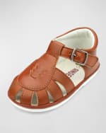 Image 2 of 2: L'Amour Shoes Kid's Henry Caged Leather Sandals, Baby