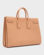 Image 4 of 6: Saint Laurent Men's Sac De Jour Large Leather Tote Bag