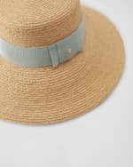 Image 4 of 4: Helen Kaminski Easton Raffia Structured Hat