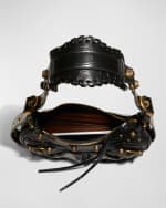 Image 4 of 6: Balenciaga Le Cagole XS Croc-Embossed Shoulder Bag