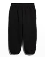 Image 2 of 3: Balenciaga Kid's Logo Embroidered Jogger Pants, Size 2-10