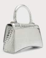 Image 4 of 6: Balenciaga Hourglass XS Croc-Embossed Bag